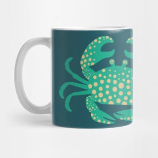 KING CRAB Coastal Ocean Undersea Beach Sea Crustacean Summer Green - UnBlink Studio by Jackie Tahara Mug